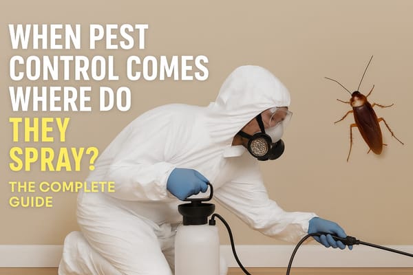 When Pest Control Comes, Where Do They Spray? (The Complete Prep Guide)