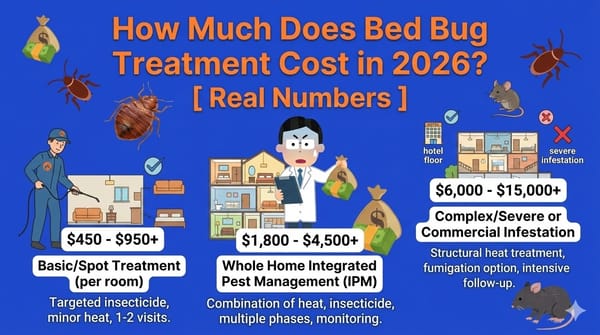 How Much Does Bed Bug Treatment Cost in 2026? [ Real Numbers ]